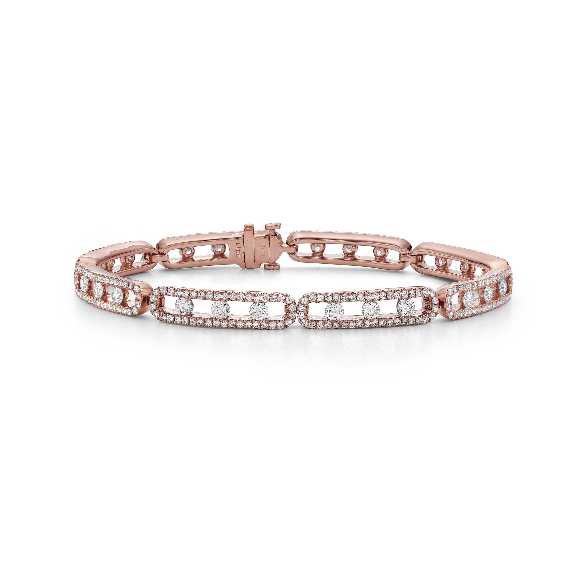 Floating Diamond Link Bracelet