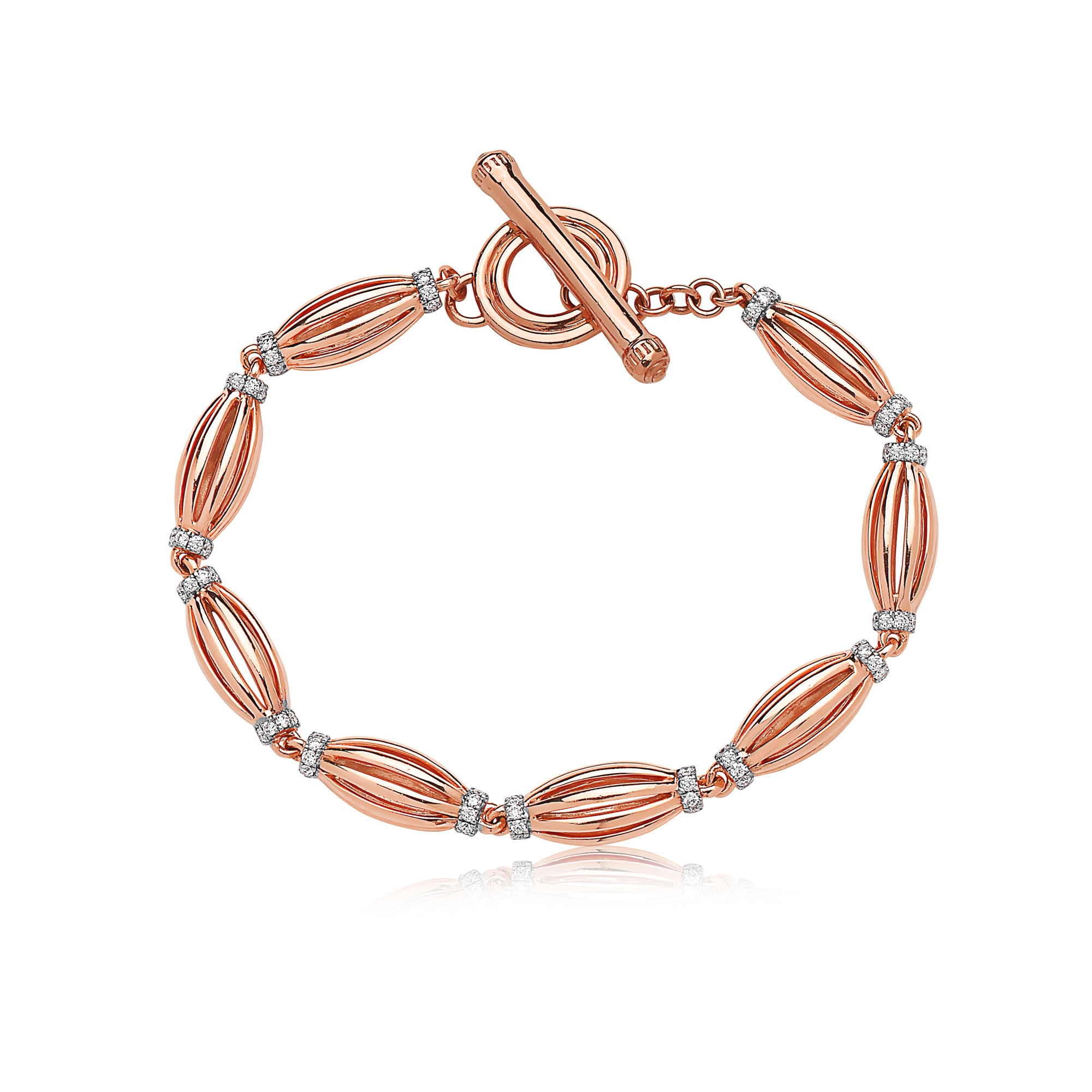Graduated Barrel Birdage Bracelet