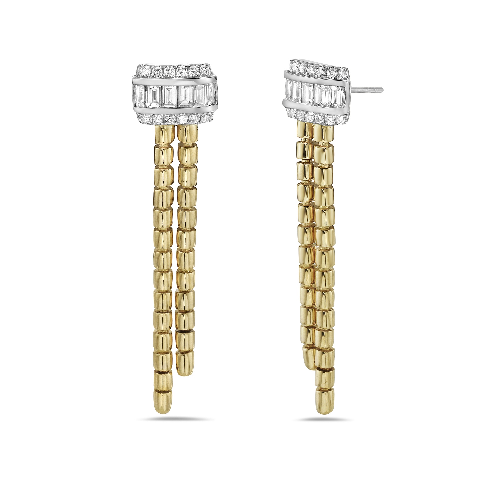 Gold Lariat Earrings
