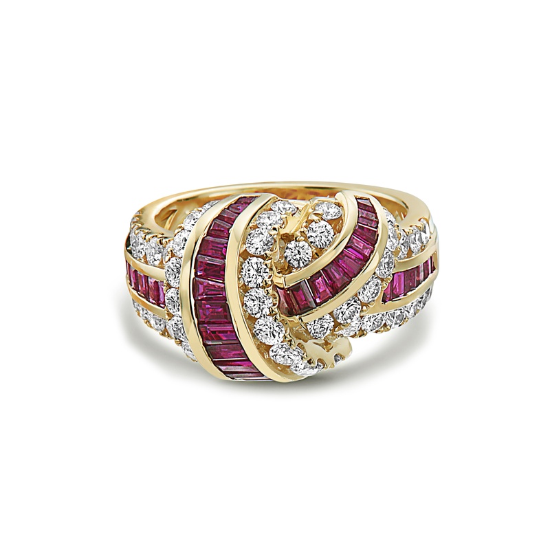 Signature Baguette Knot Ring