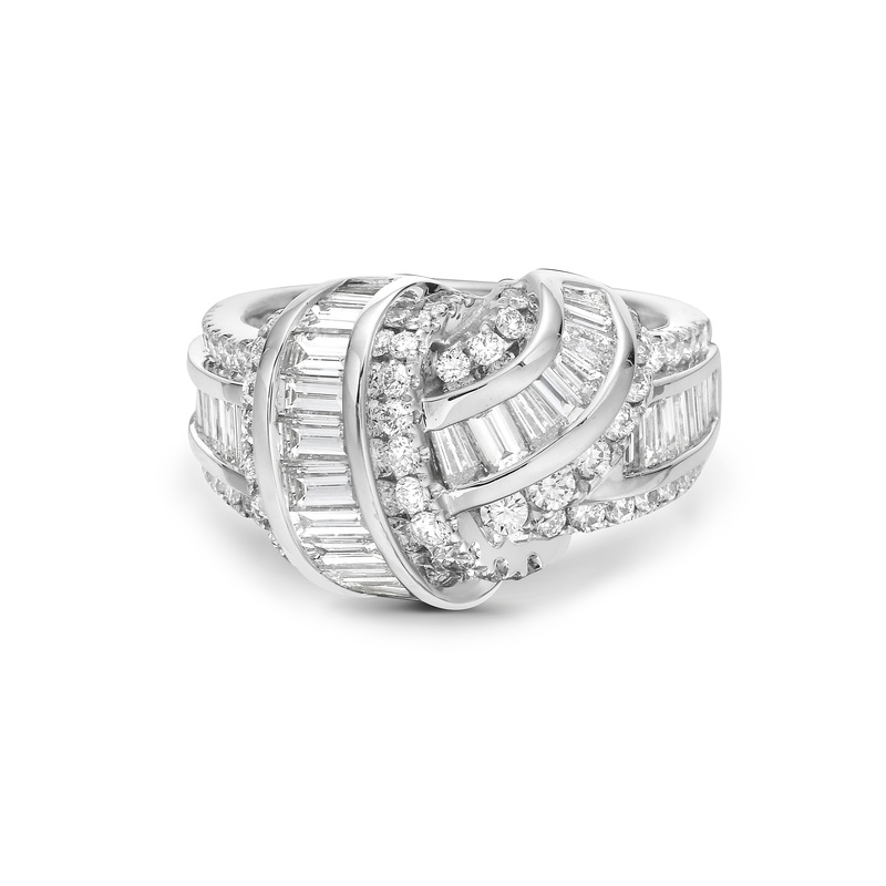 Signature Baguette Knot Ring