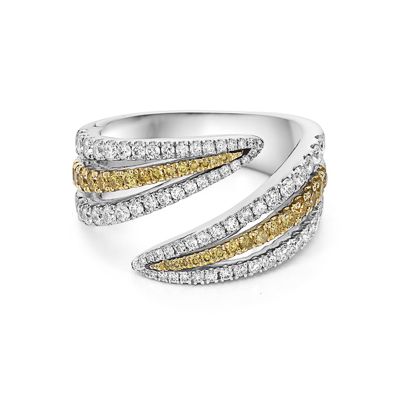 Double Edge Diamond Ring