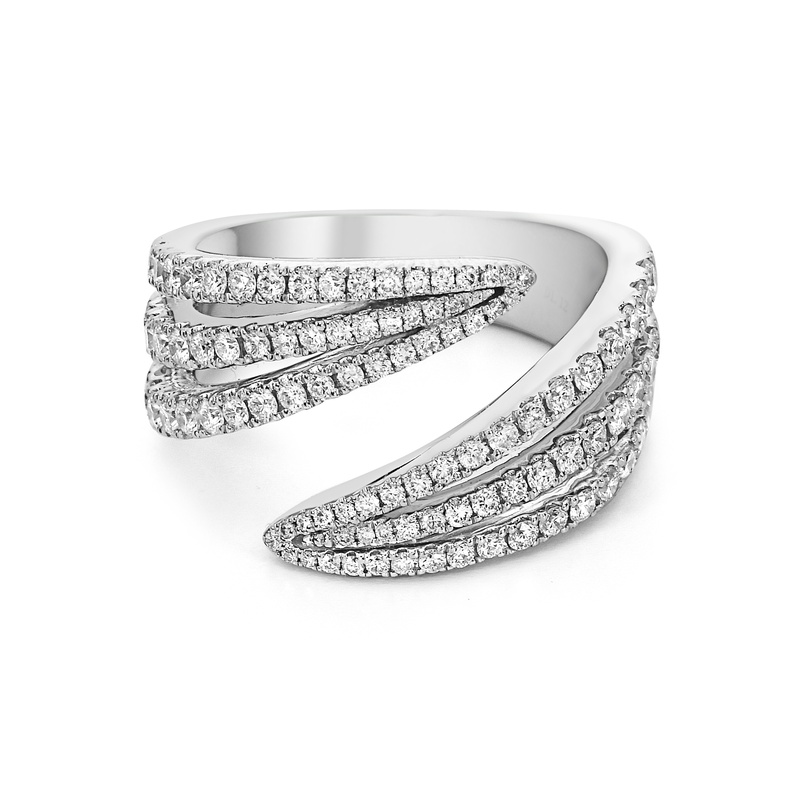 Double Edge Diamond Ring