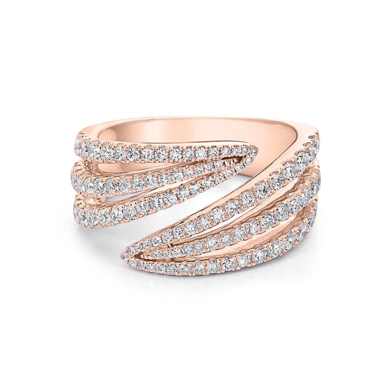 Double Edge Diamond Ring