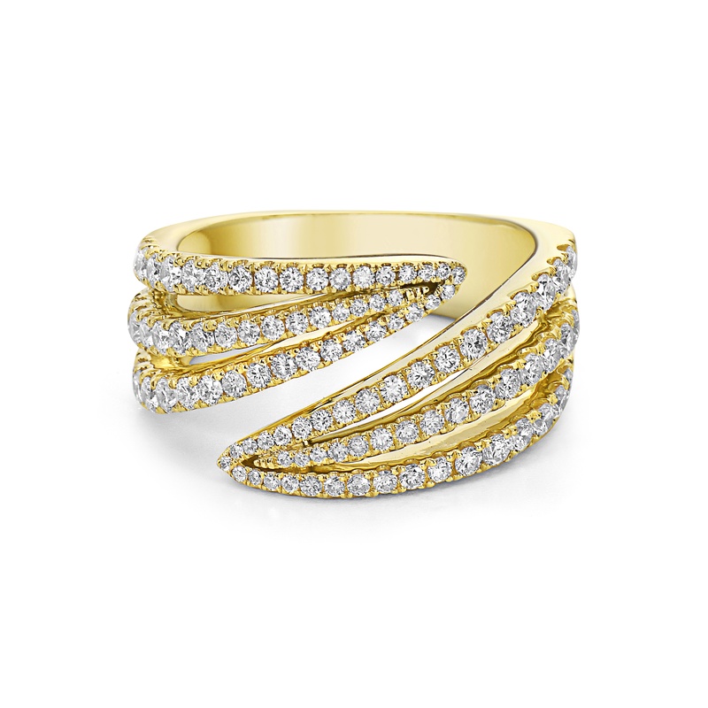 Double Edge Diamond Ring