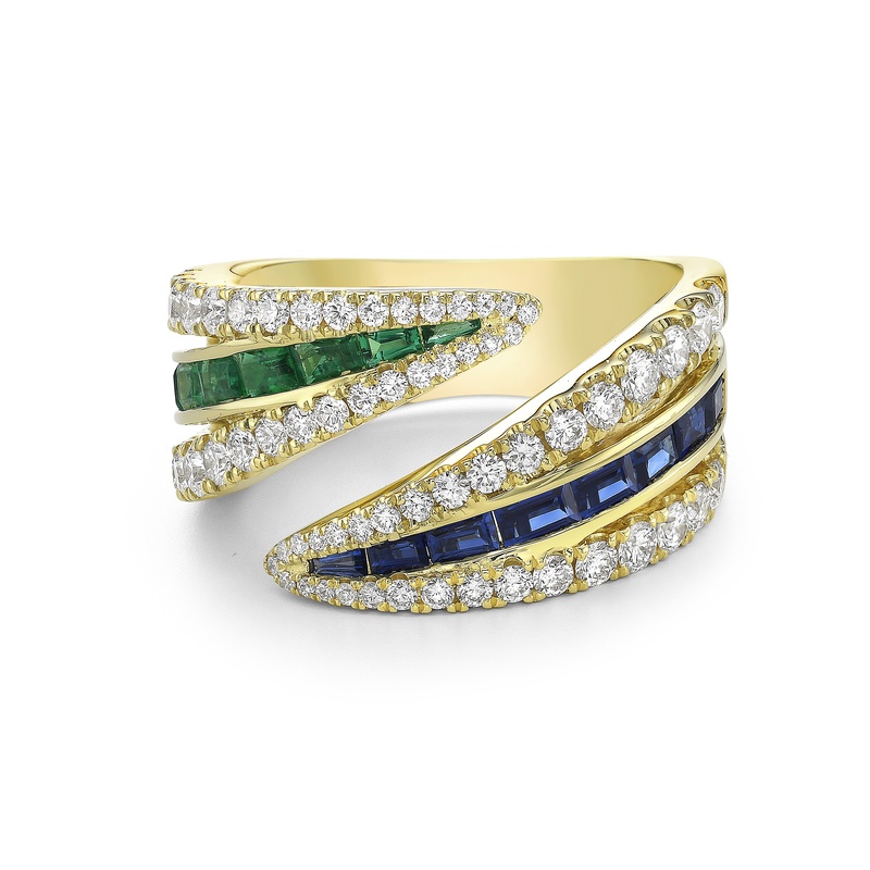 Double Edge Baguette Ring