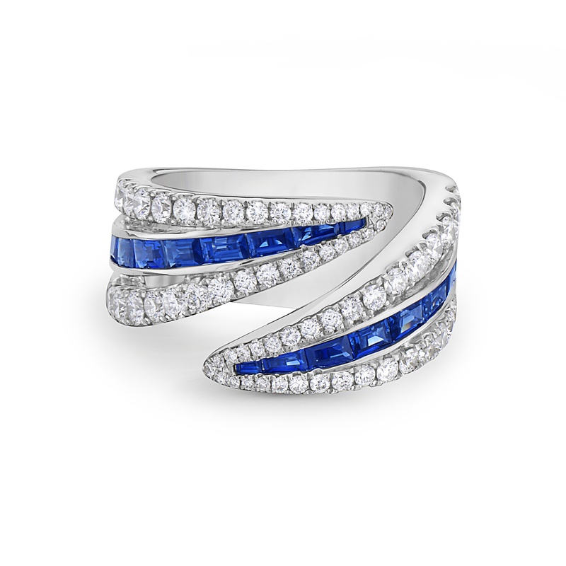 Double Edge Baguette Ring