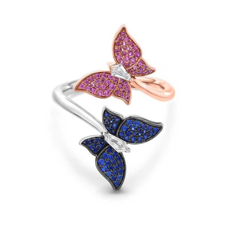 Double Butterfly Ring