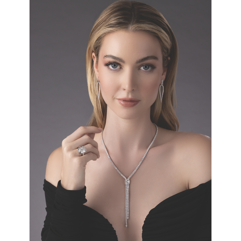 Emerald Cut Diamond Frame Ring