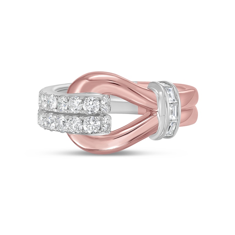 Diamond and Gold Lasso Ring