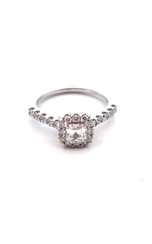 Engagement Ring – 18K White Gold Cushion Diamond (0.52ct) G52-CU050 | Smith's