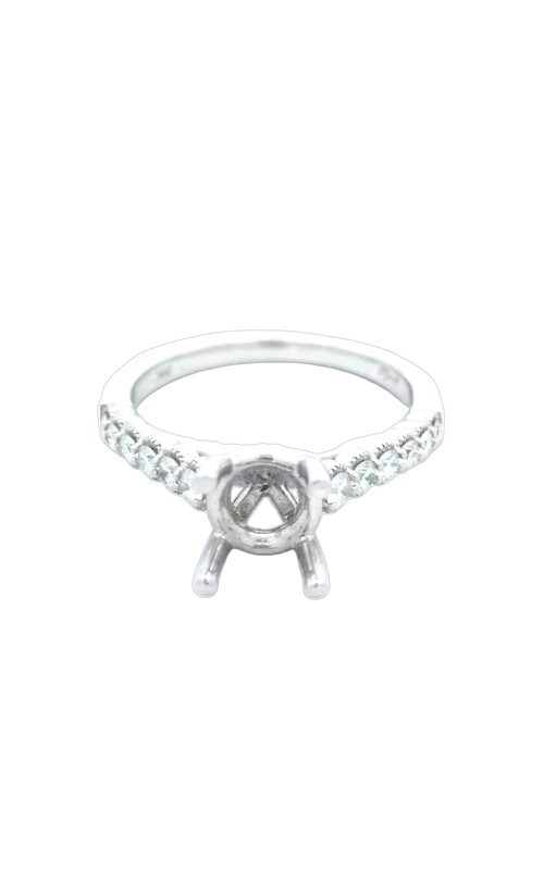 Engagement Ring – 14K White Gold Round Diamond LC10387 | Coast Diamond