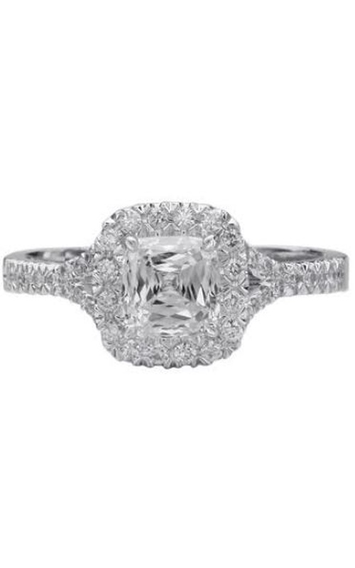 Engagement Ring – 18K White Gold Round Diamond G102-CU100 | Smith's