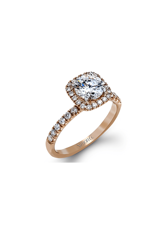 Engagement Ring – 18K Rose Gold Round CZ (0.47ct) MR2132 | Simon G.