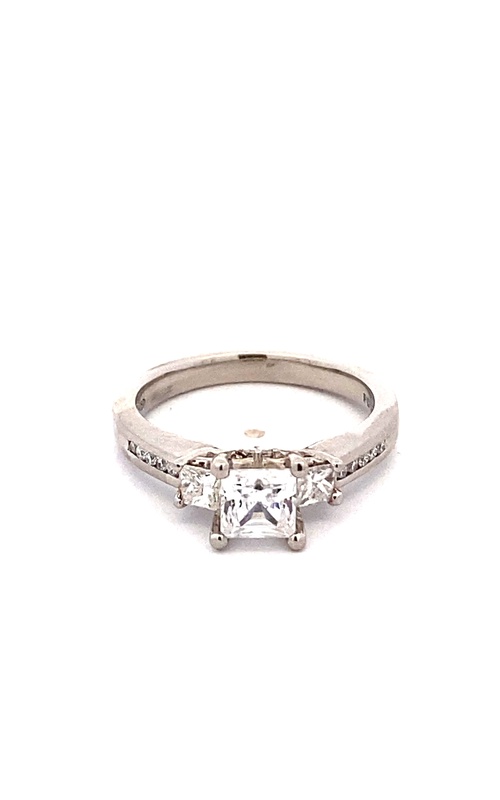 Engagement Ring – Palladium Princess CZ (0.37ct) 31V114D | Smith's