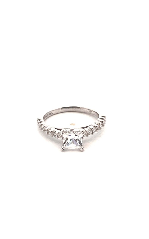 Engagement Ring – 14K White Gold Princess CZ (0.33ct) 31-V239ECW | Smith's