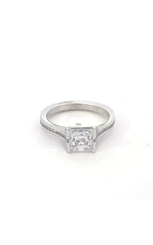 Engagement Ring – 14K White Gold Princess CZ (0.24ct) R452-1GD | Smith's