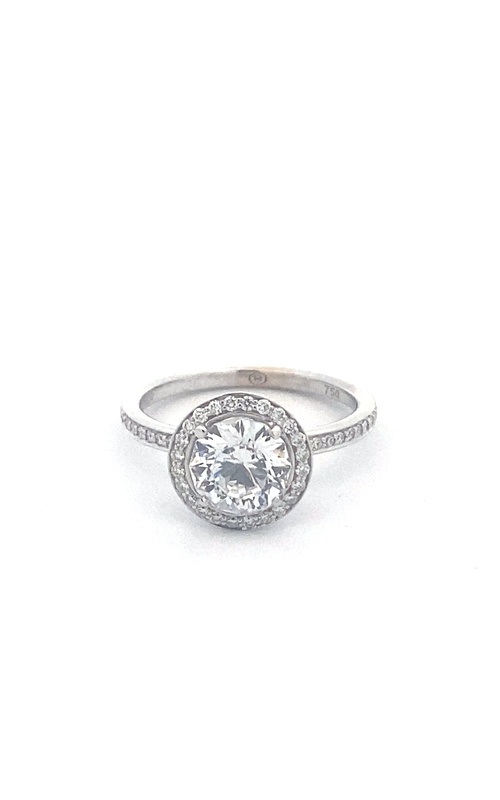 Engagement Ring – 18K White Gold Round CZ (0.32ct) 94R-RD150 | Smith's