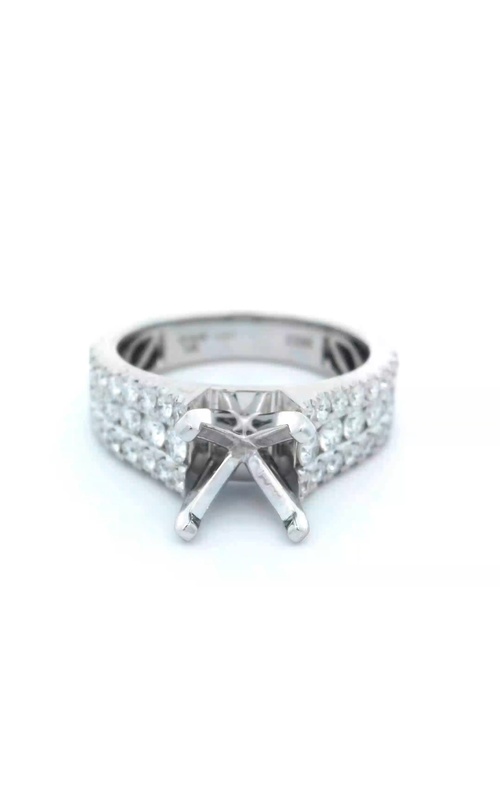 Engagement Ring – 14K White Gold Round Diamond C429WE | Venetti