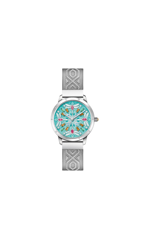 Kaleidoscope Dragonfly - Silver/Turquoise