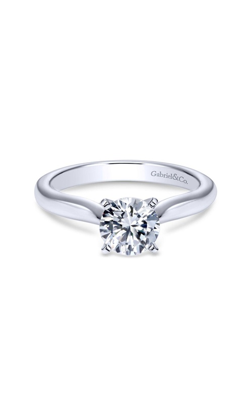 Platinum Round Diamond Engagement Ring
