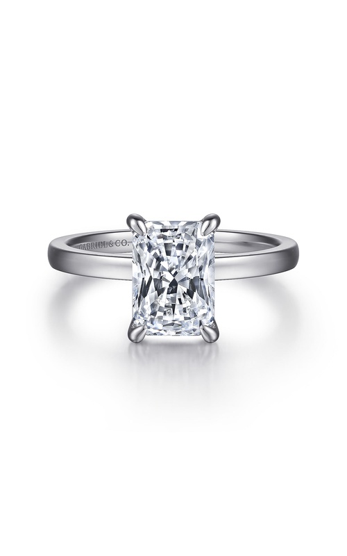 14K White Gold Engagement Ring