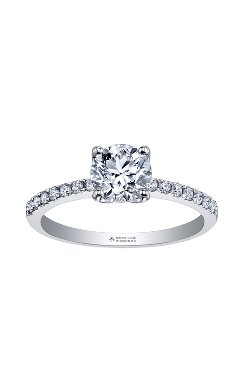 Elements of Love, Eternal Flames, 18k palladium 0.50ct Round solitaire engagement ring