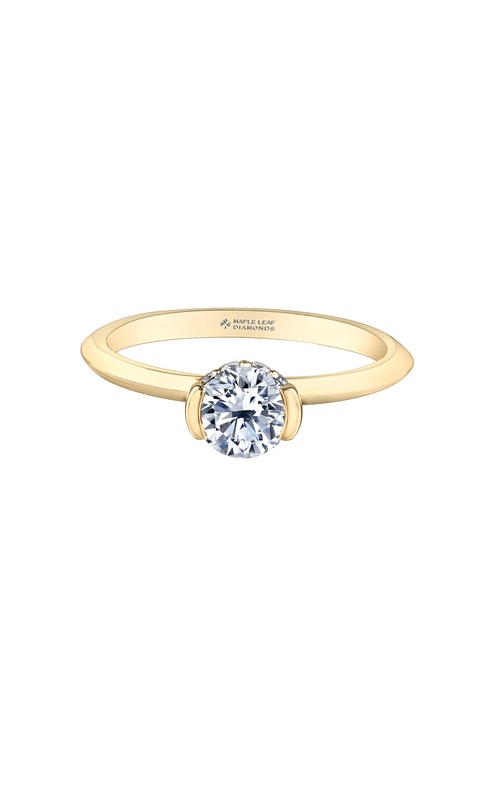 14k yellow gold 0.70ct Round engagement ring