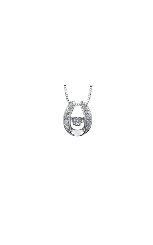 Northern Dancer, 18k palladium 0.40ct diamond pendant