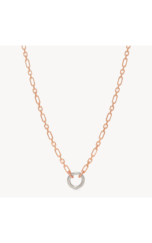 Figaro Charm Chain - Rose Chain - Silver Link