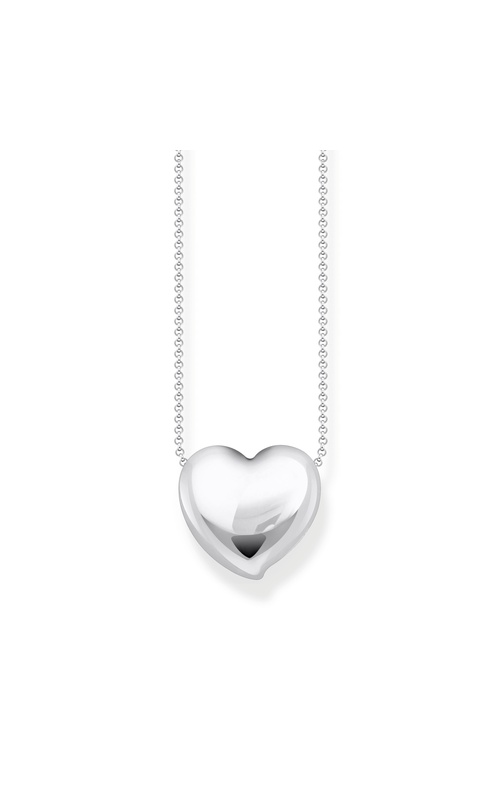 Bold Elegance - Heart Pendant - Silver