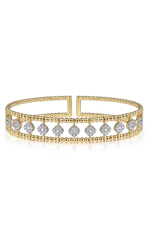 14K Yellow Gold Bujukan Diamond Cuff Bracelet
