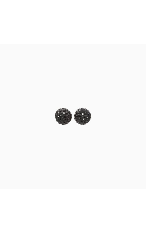 Small Sparkle Ball Studs - Black