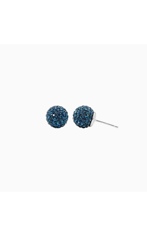 Medium Sparkle Ball Studs - September Navy Crystal