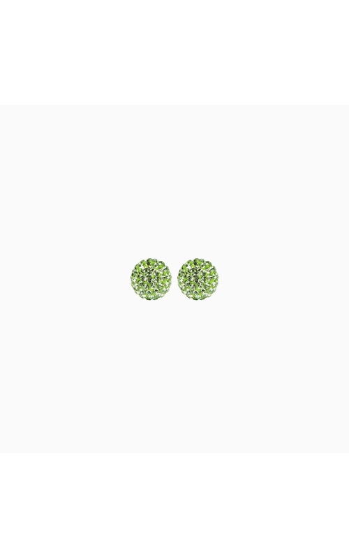 Small Sparkle Ball Studs - August Peridot Crystal