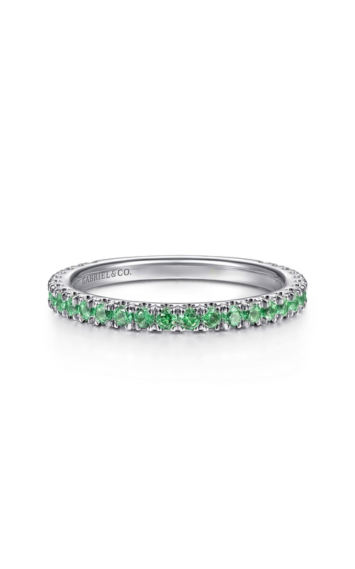 14K Gold Emerald Stackable Ring