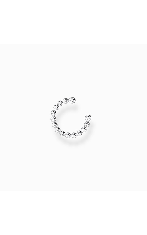 Single Ear Cuff - Dots - Silver