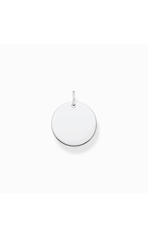 Large Disc Pendant - Silver