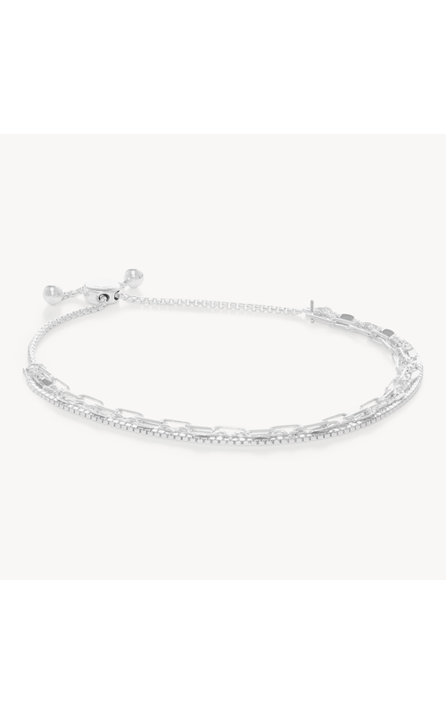 Chain Trio Strand - Silver