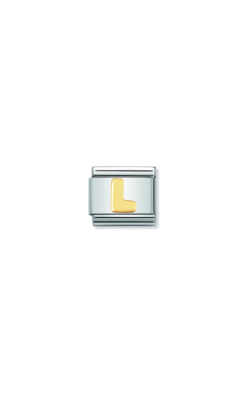 Charm, Composable Link, Letter L in bonded yellow gold