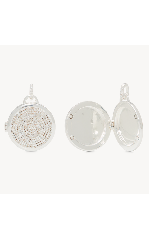 Keepsake Pave Locket - Silver