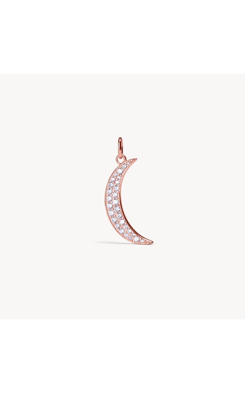 Crescent Moon Pavé - Rose Gold