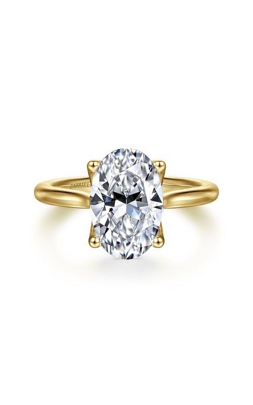 14K Yellow Gold Engagement Ring