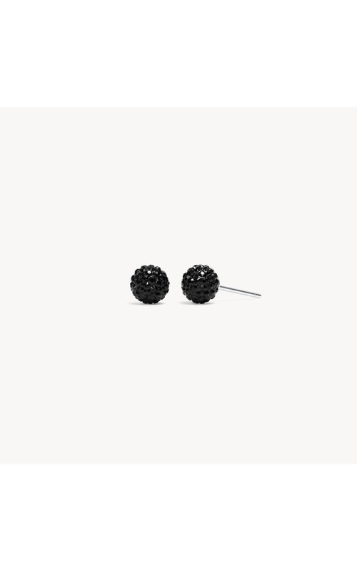 Mini Sparkle Ball Studs - Black