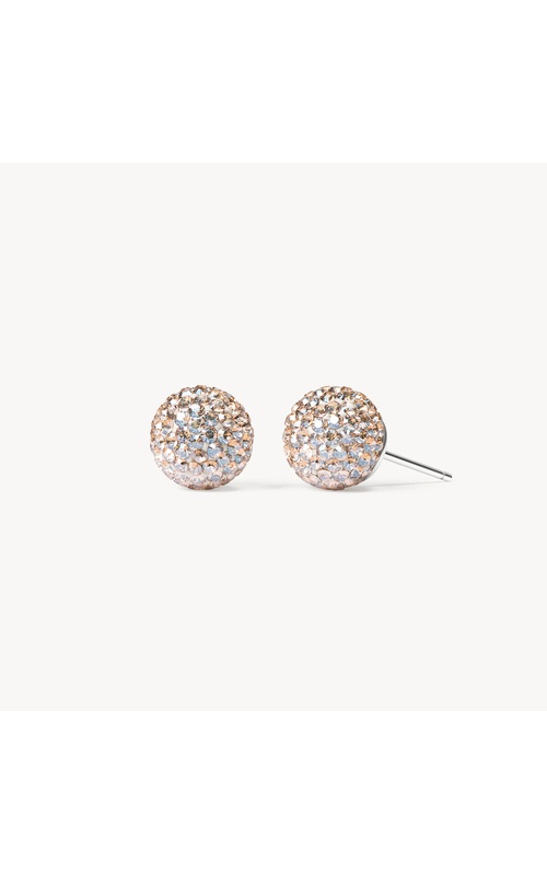 Medium Sparkle Ball Studs - Champagne