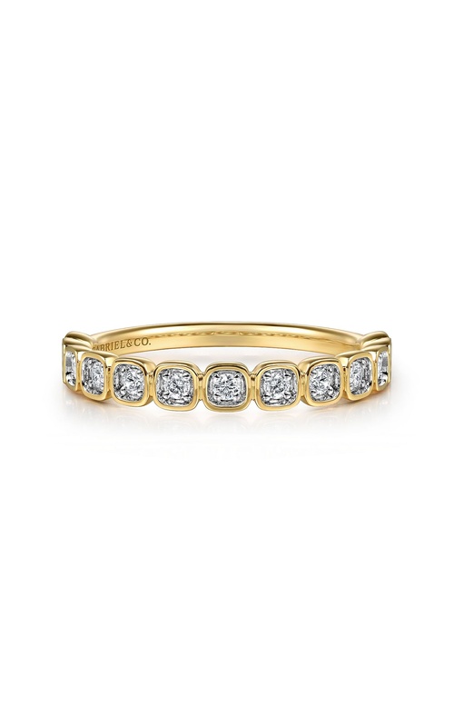 14K Yellow Gold Diamond Stackable Ring