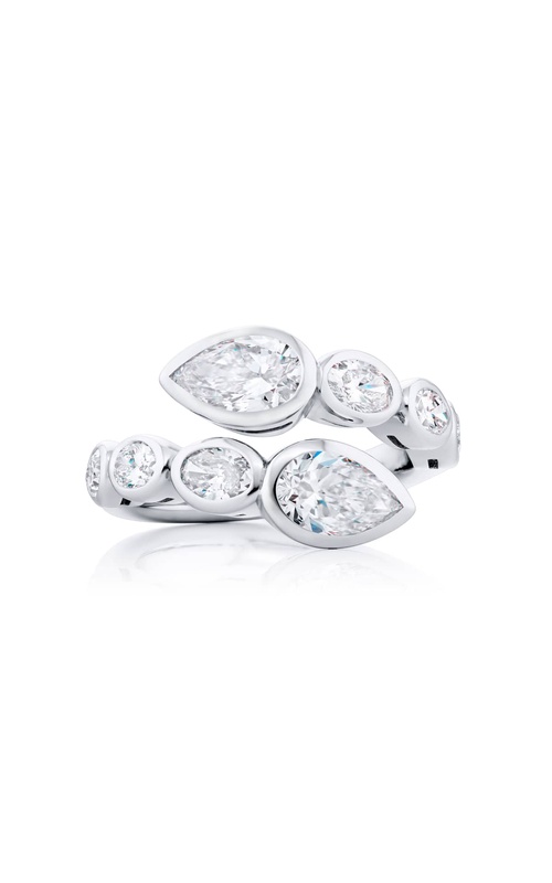 Platinum Pear-Shaped Diamond Certified Twogether Ring