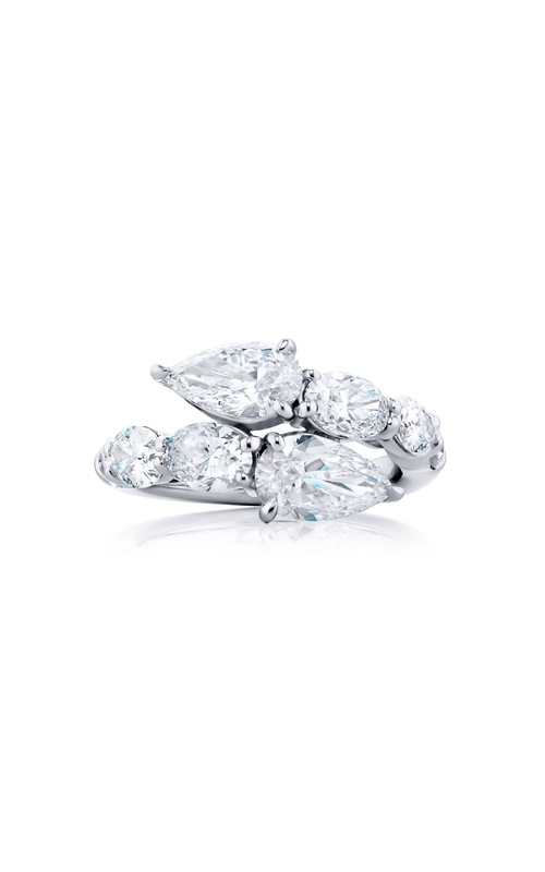 Platinum Pear-Shaped Diamond Certified Twogether Ring