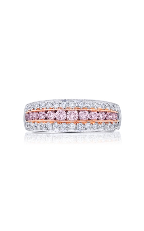 Elegance Elevated: Iconic Multi-Row Fancy Pink Diamond Band