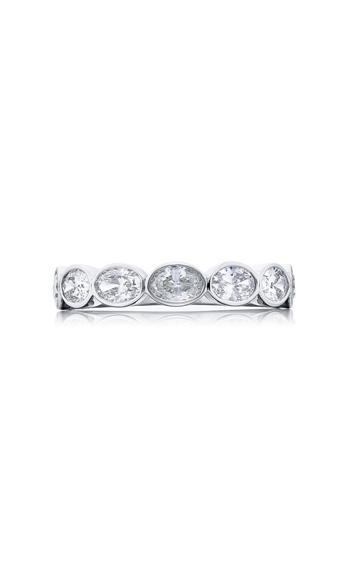 Signature East-West Bezel Diamond Band | Oval Diamonds in Pure Platinum